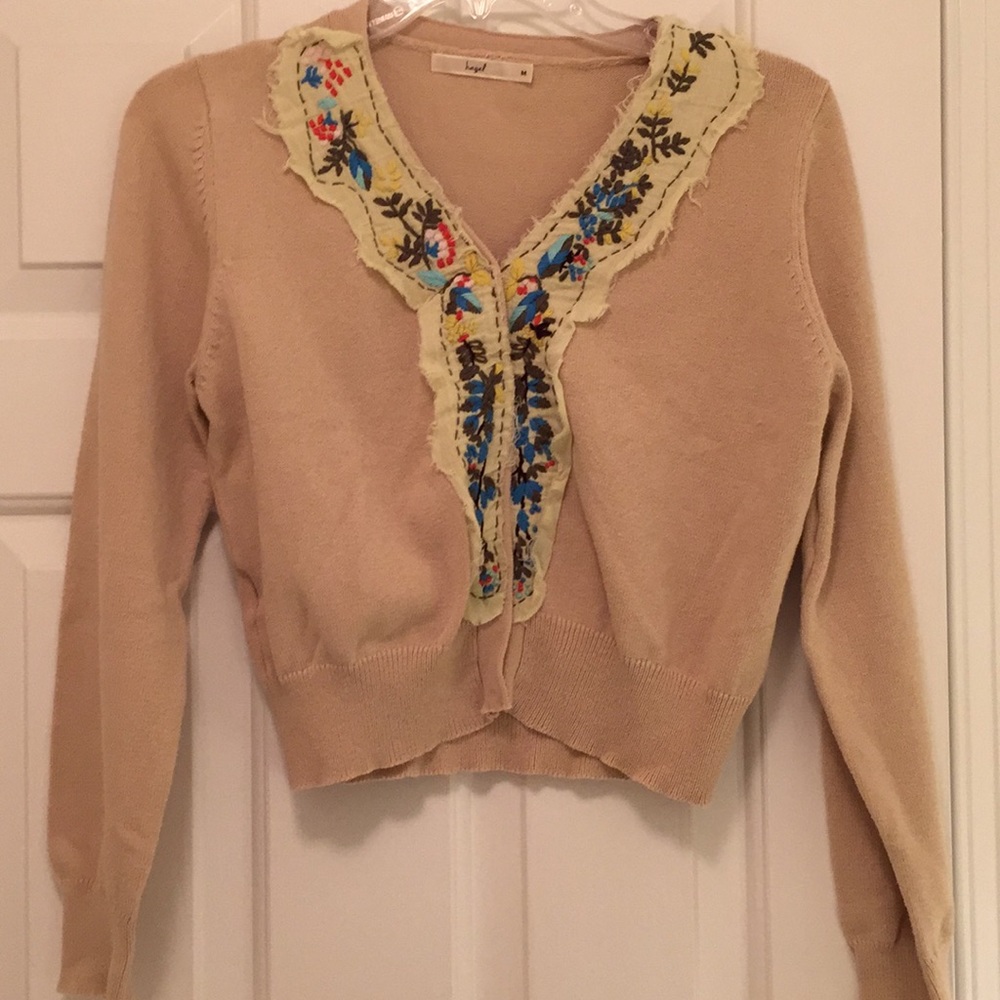 Cardigan with embroidery detail